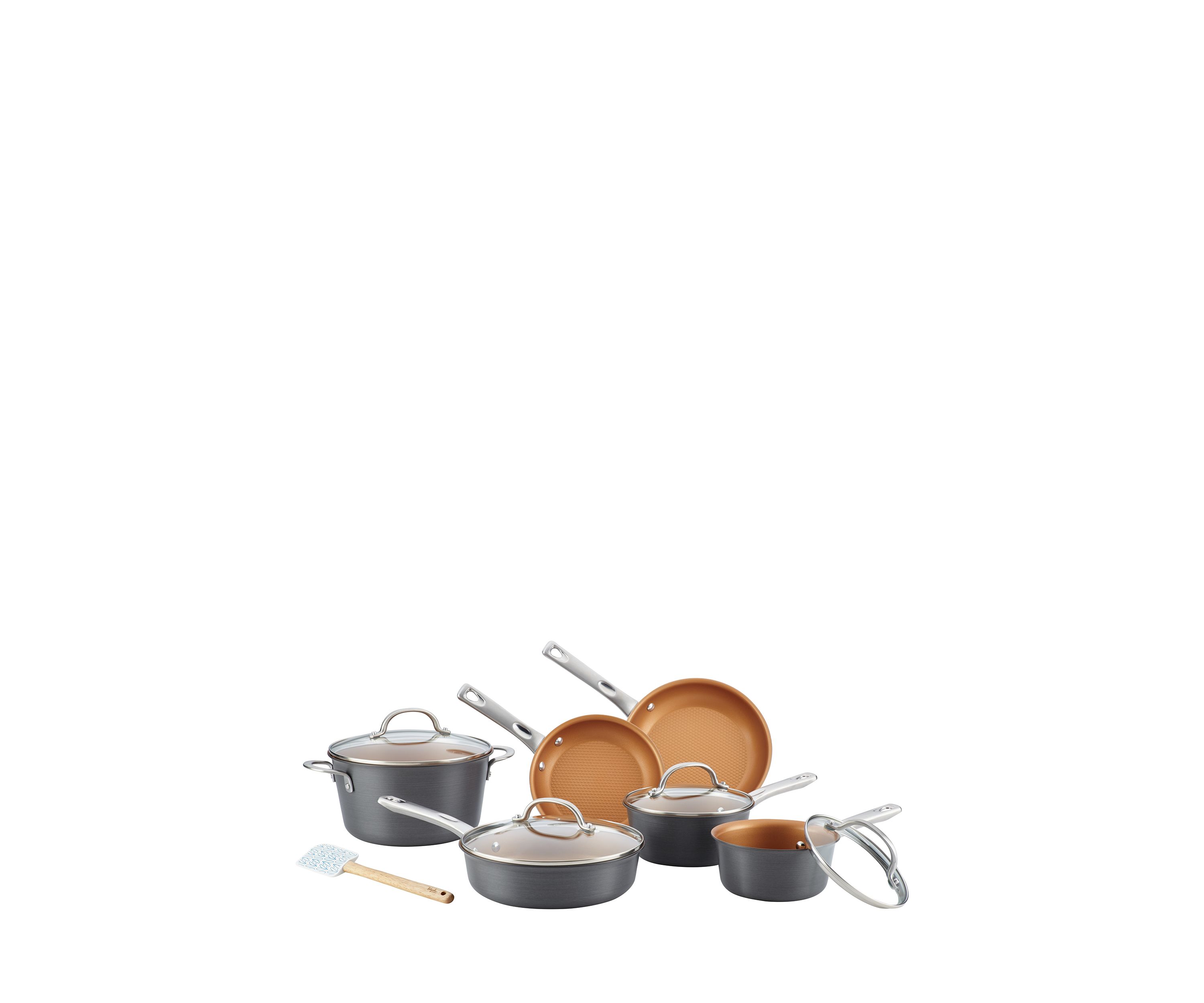 Home Collection 11-Piece Hard Anodized Aluminum Cookware Set