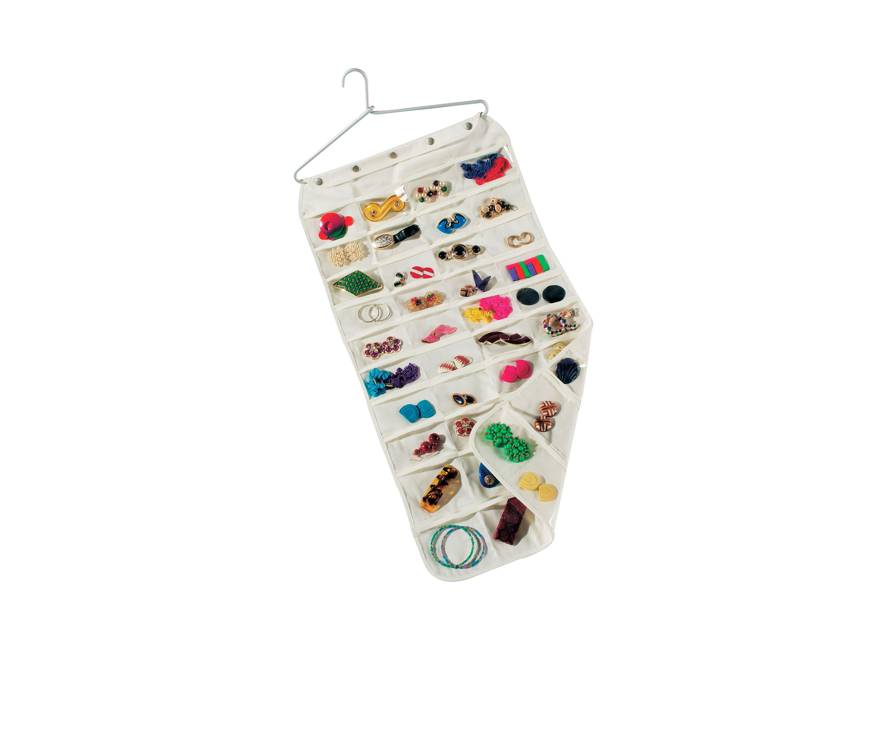 CANVAS JEWERLY ORGANIZER:No Size:NATURAL