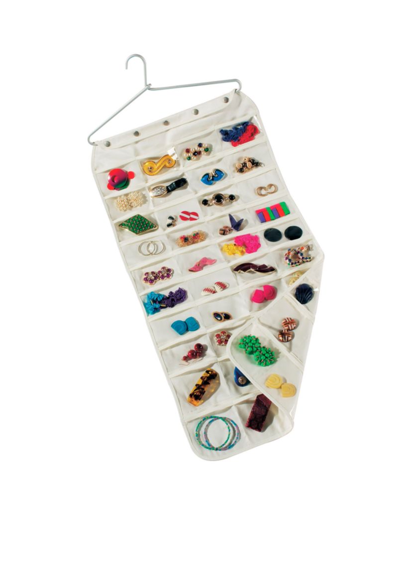 CANVAS JEWERLY ORGANIZER:No Size:NATURAL