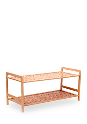 Household Essentials Bamboo 2 Tier Shoe Rack Belk