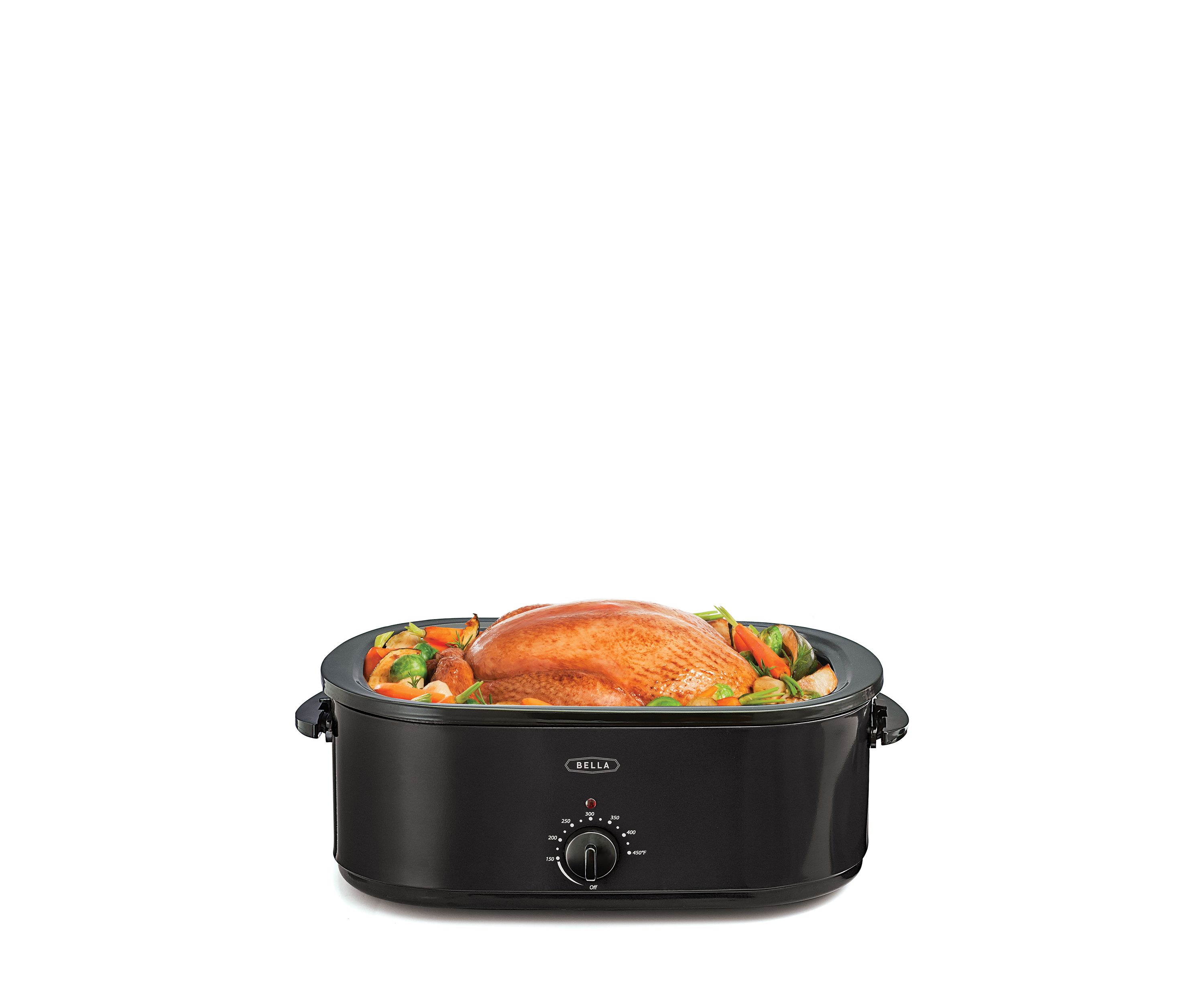 24 lb Turkey Roaster with Gravy Boat Warmer