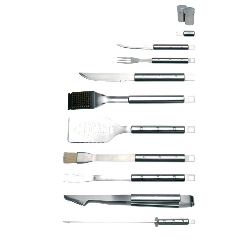 BergHOFF Essentials Stainless Steel 33Pc BBQ Grill Tools With Aluminum Carrying Case