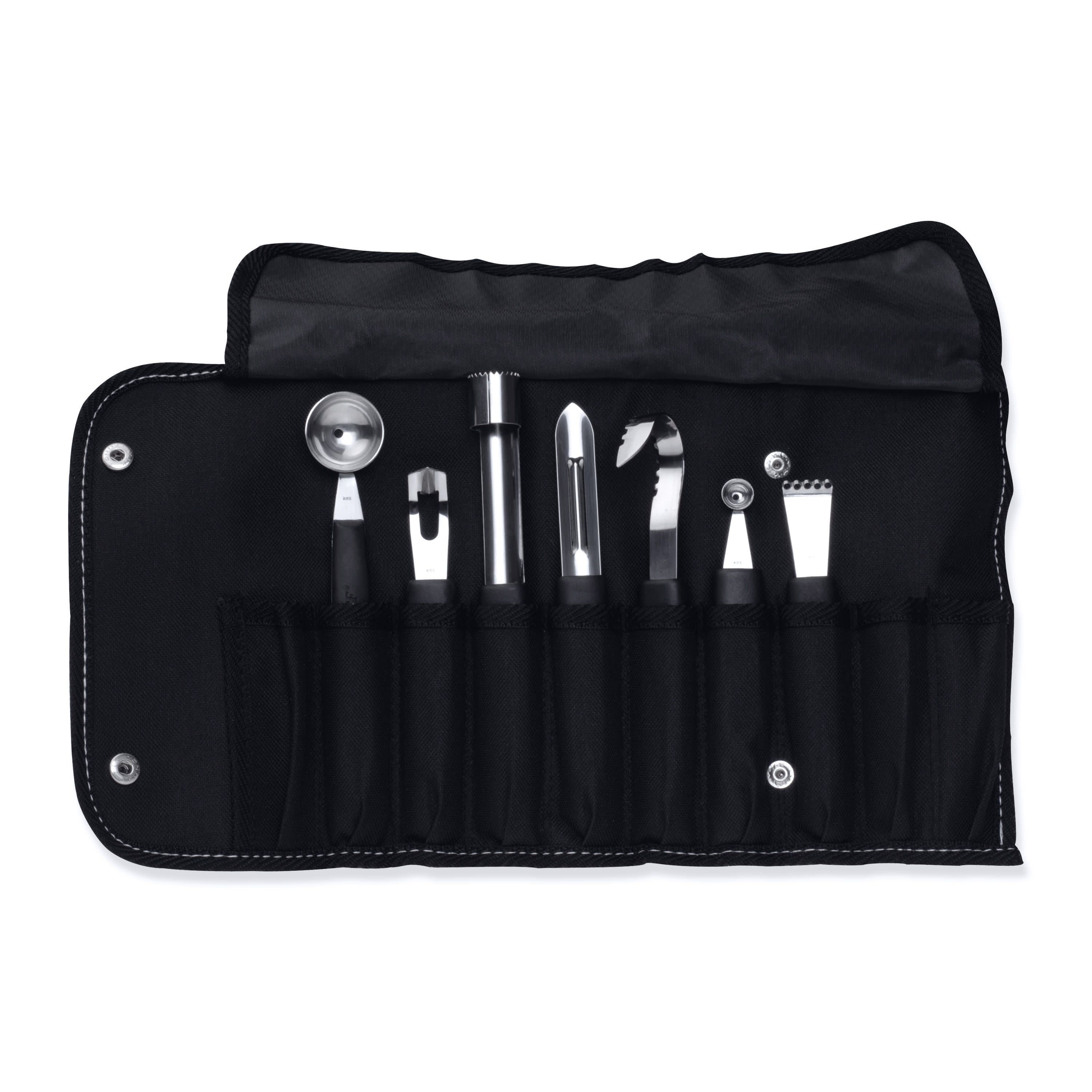 BergHOFF Essentials Stainless Steel 8Pc Garnishing Set and Folding Bag