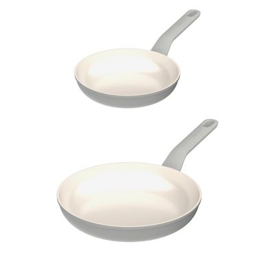 BergHOFF Balance 2Pc Nonstick Ceramic Frying Pan Set, Recycled Aluminum, Moonmist