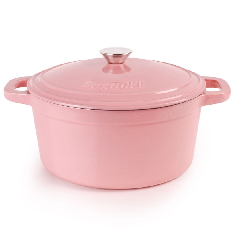 BergHOFF Neo Cast Iron Dutch Oven 7qt., Meringue
