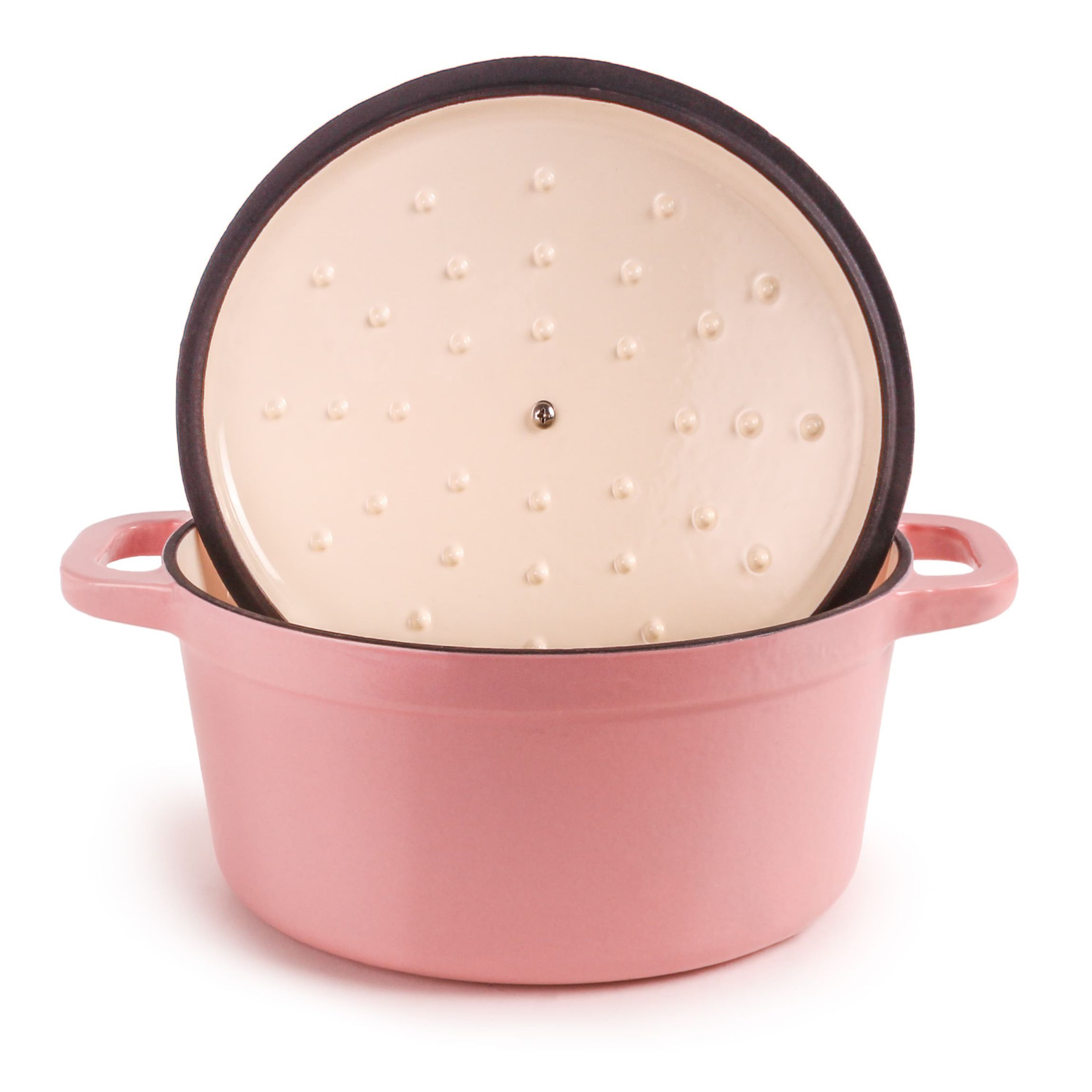 BergHOFF Neo Cast Iron Dutch Oven 7qt., Meringue