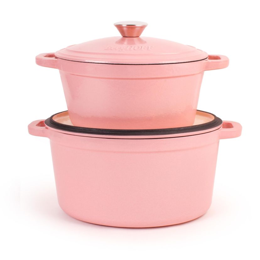 BergHOFF Neo Cast Iron Dutch Oven 7qt., Meringue