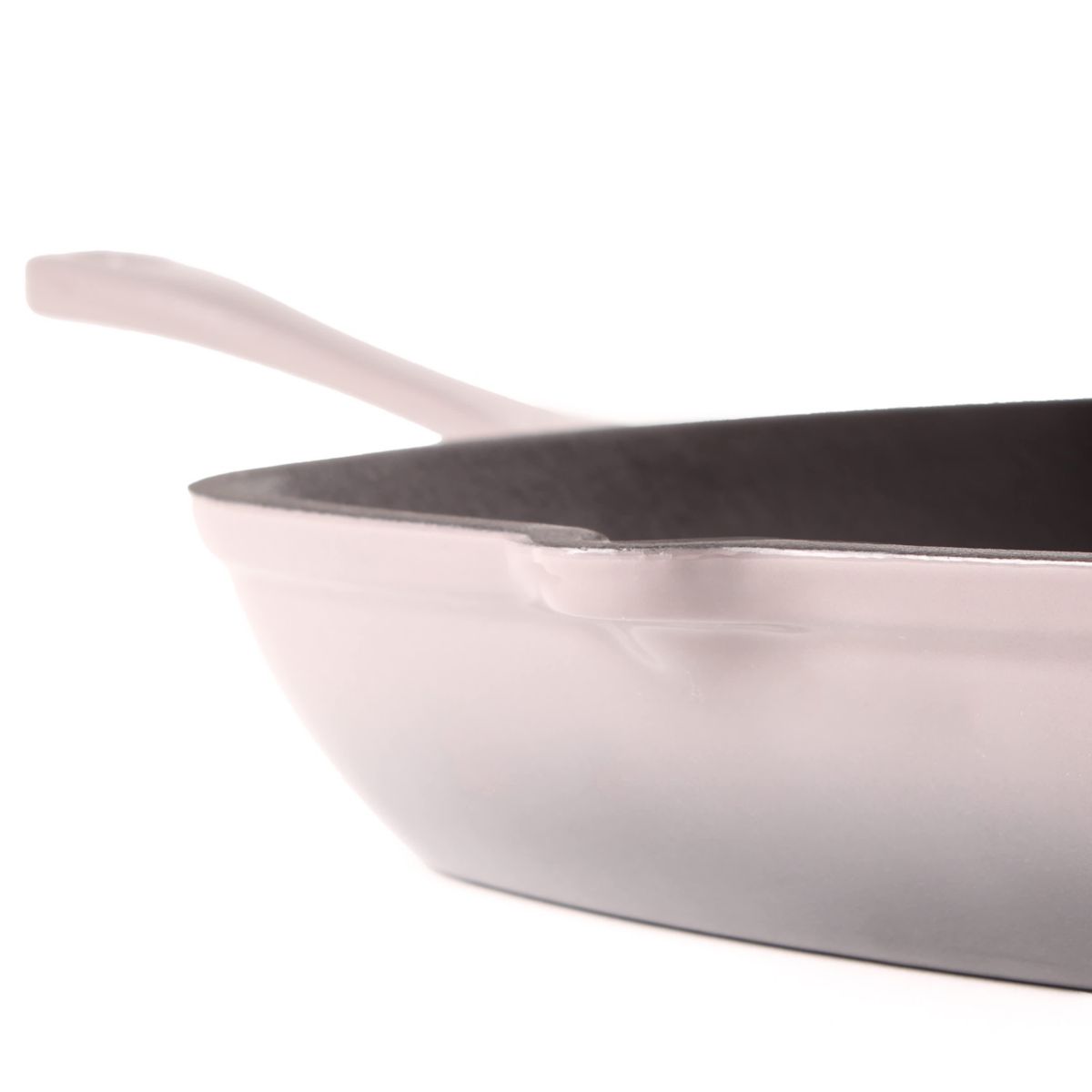 BergHOFF 2Pc Enameled Cast Iron 10" Fry Pan, 10" Grill Pan Set, Green