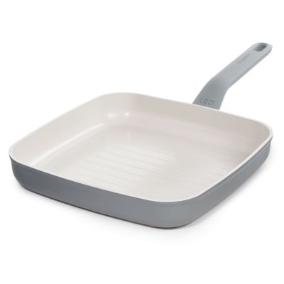 BergHOFF Balance Nonstick Ceramic Grill Pan 10", Recycled Aluminum, Sage