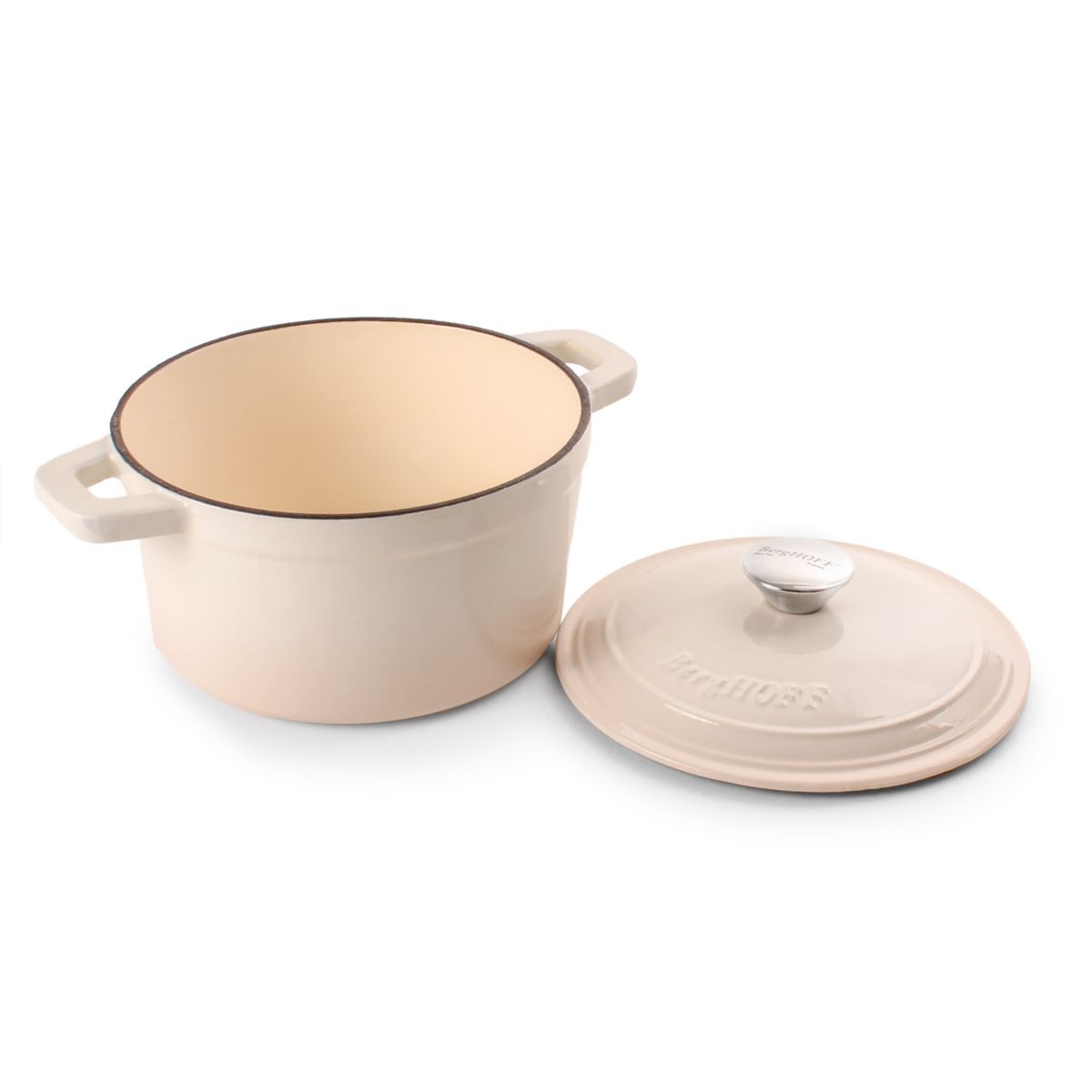BergHOFF Neo Cast Iron Dutch Oven 3qt., Oyster