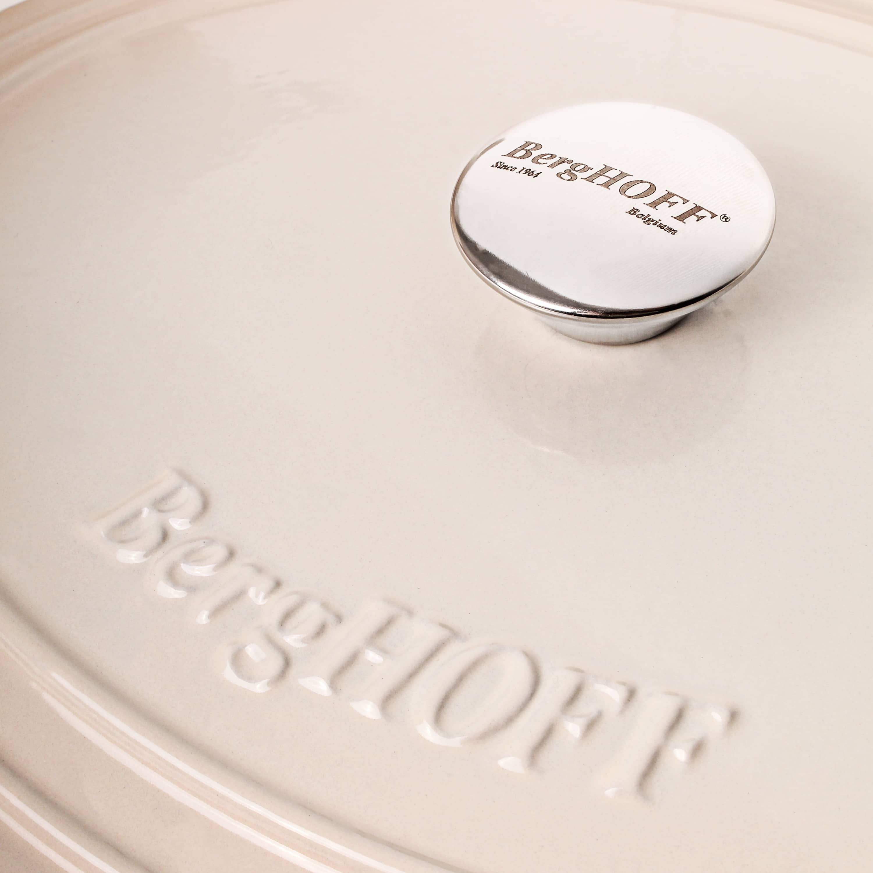BergHOFF Neo Cast Iron Dutch Oven 3qt., Oyster