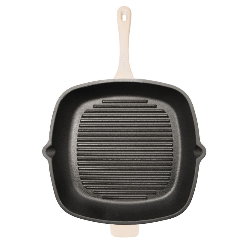 BergHOFF Neo Cast Iron 3pc Dutch Oven, Grill Pan, Green