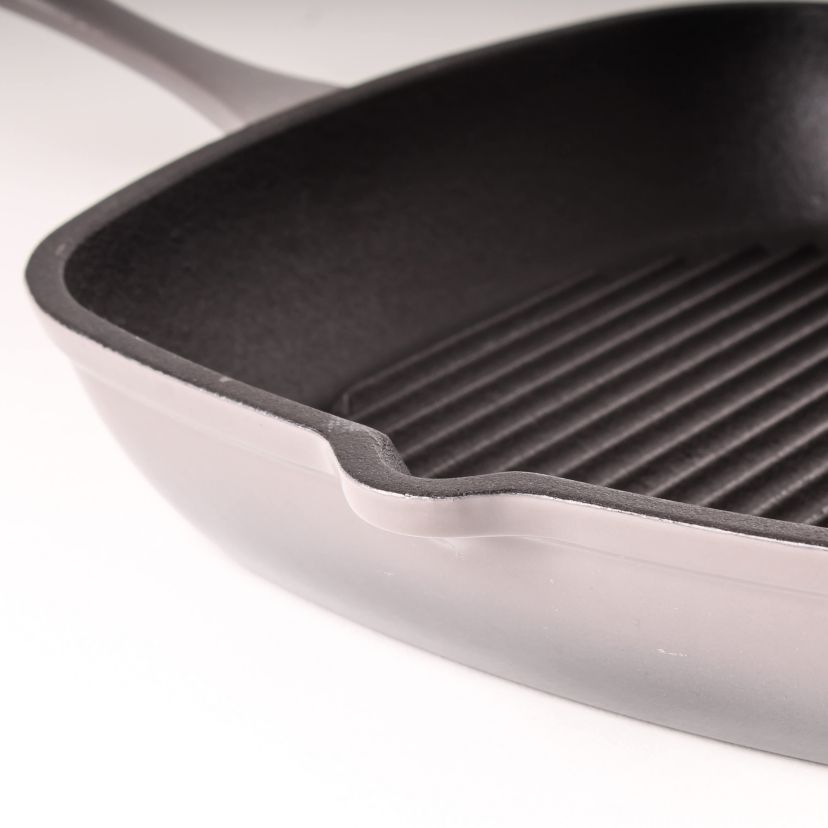 BergHOFF Neo Cast Iron Grill Pan 11", White