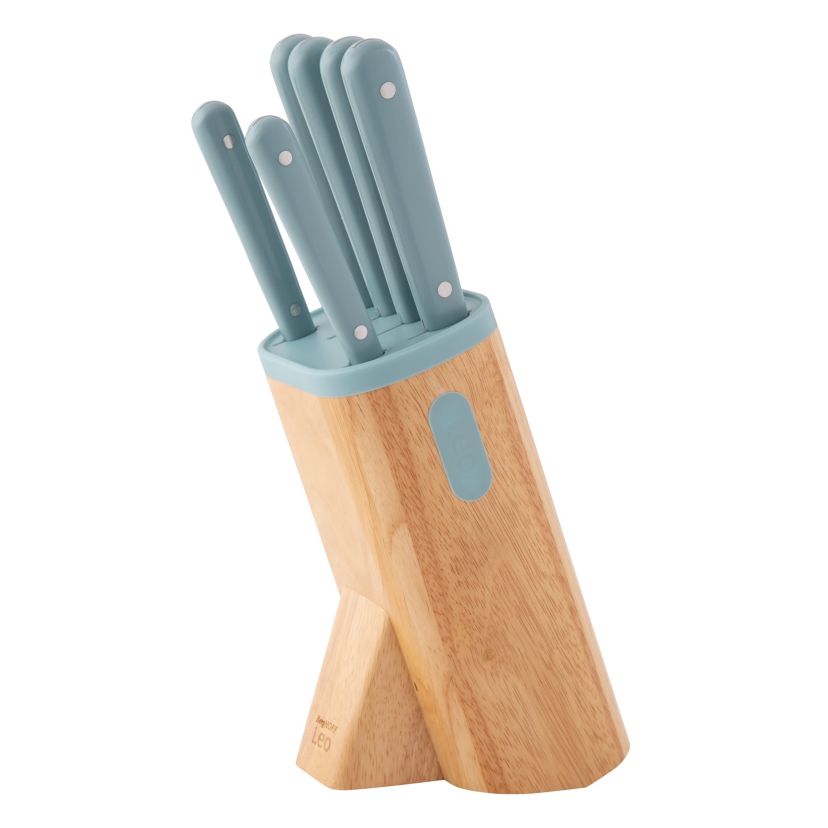 BergHOFF Slate Stainless Steel 7Pc Knife Block Set