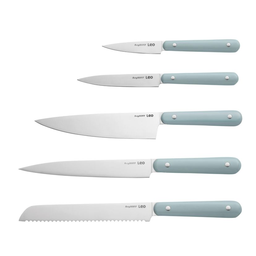 BergHOFF Slate Stainless Steel 5Pc Complete Knife Set