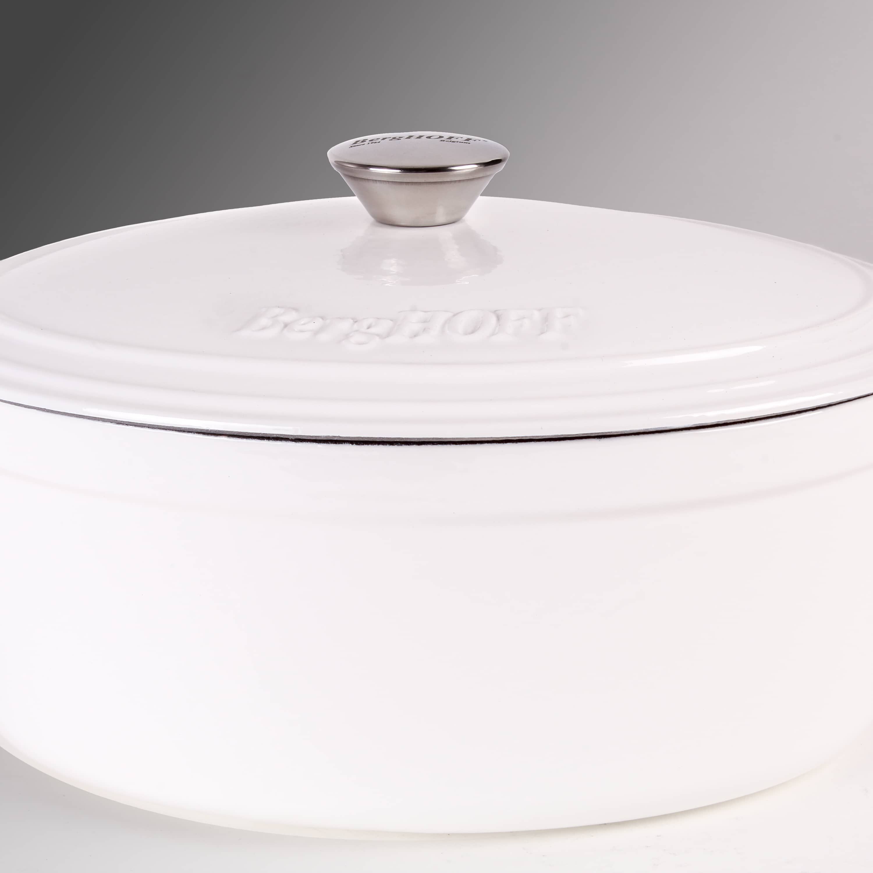 BergHOFF Neo Cast Iron Dutch Oven 5qt., Oyster