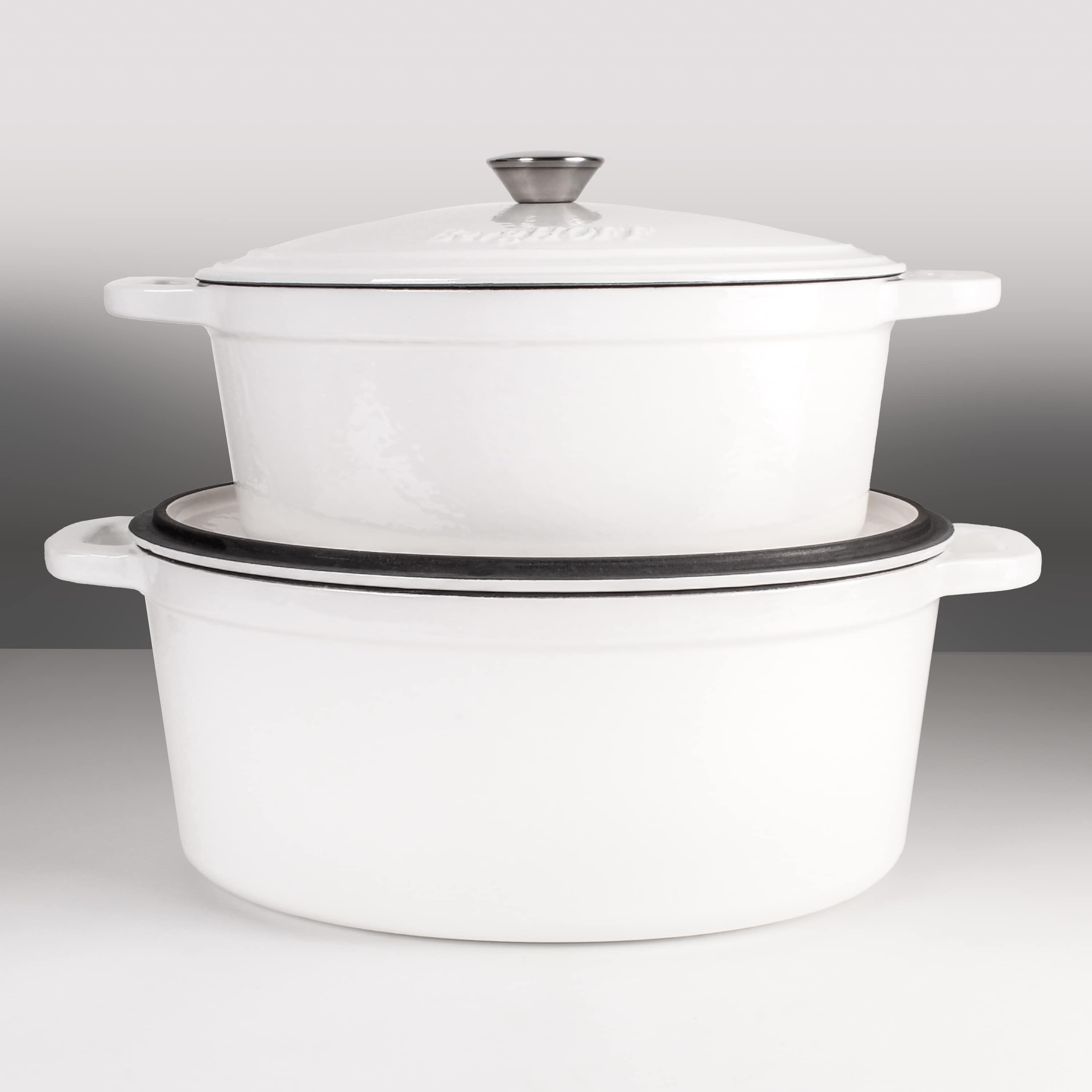BergHOFF Neo Cast Iron Dutch Oven 5qt., Oyster