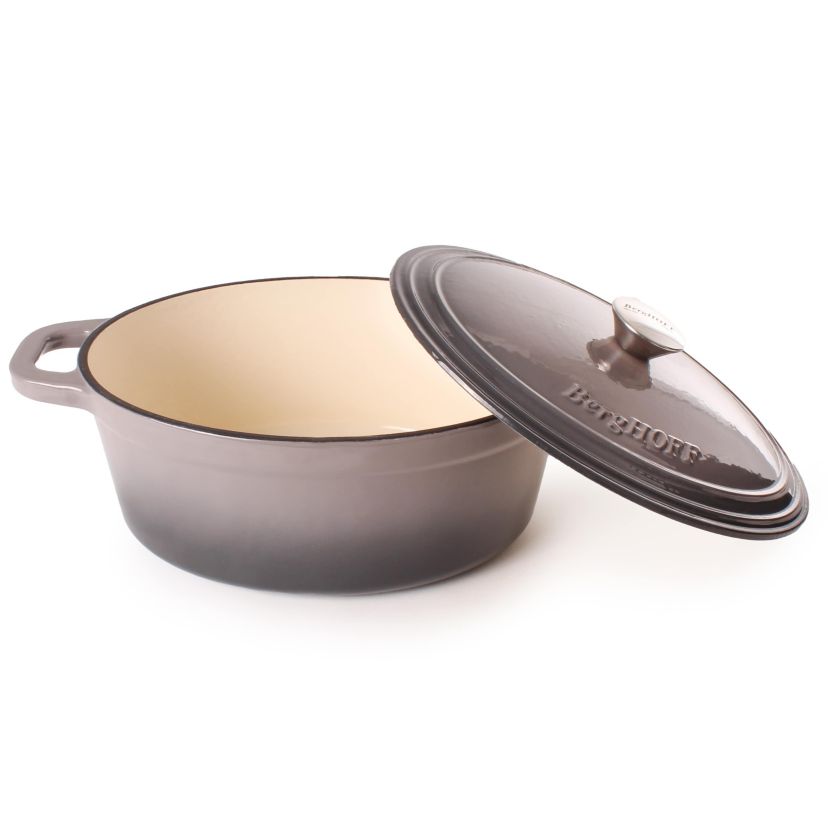 BergHOFF Neo Cast Iron Dutch Oven 8qt., Oyster