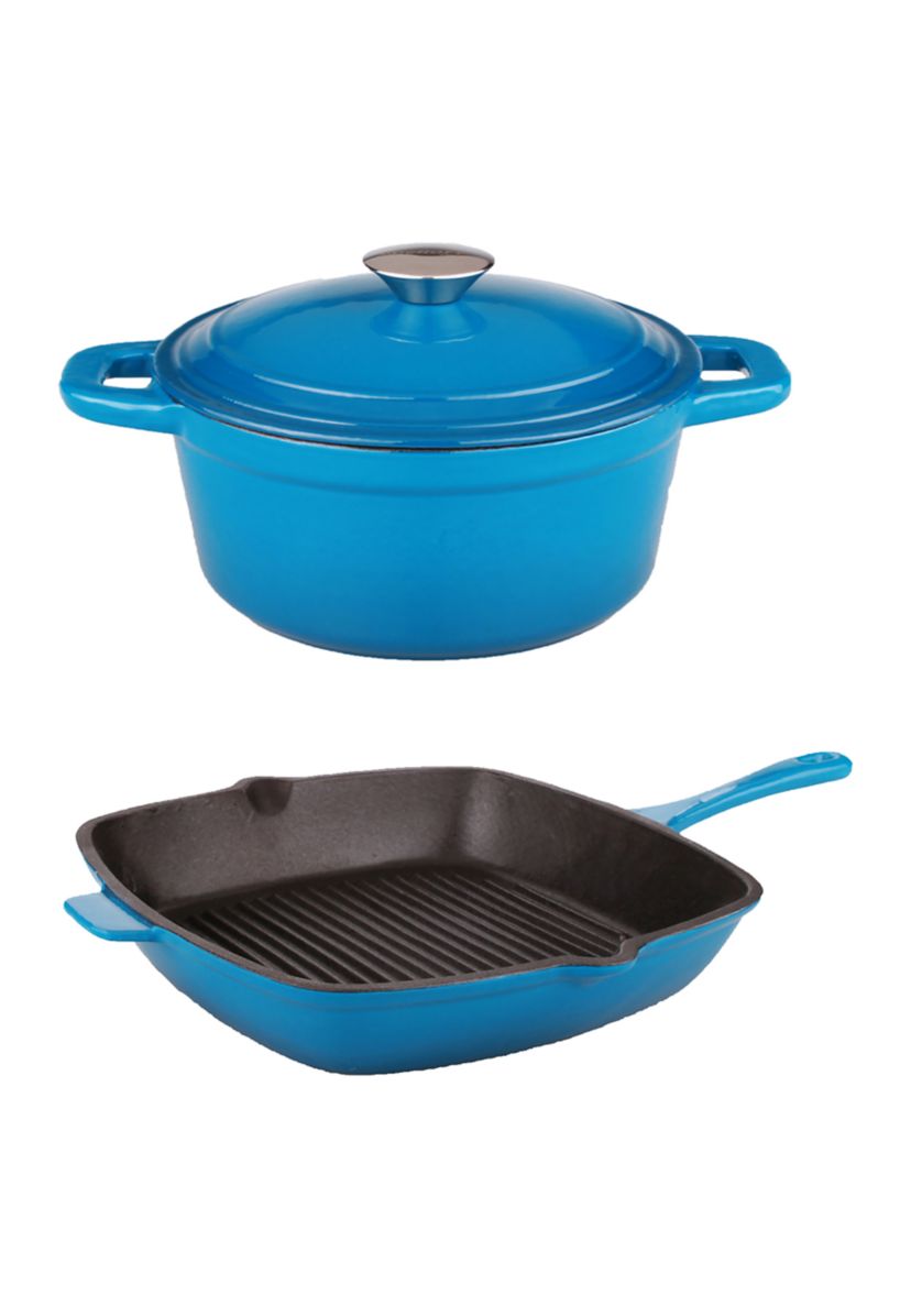Neo 3 Piece Dutch Oven and Grill Pan Set