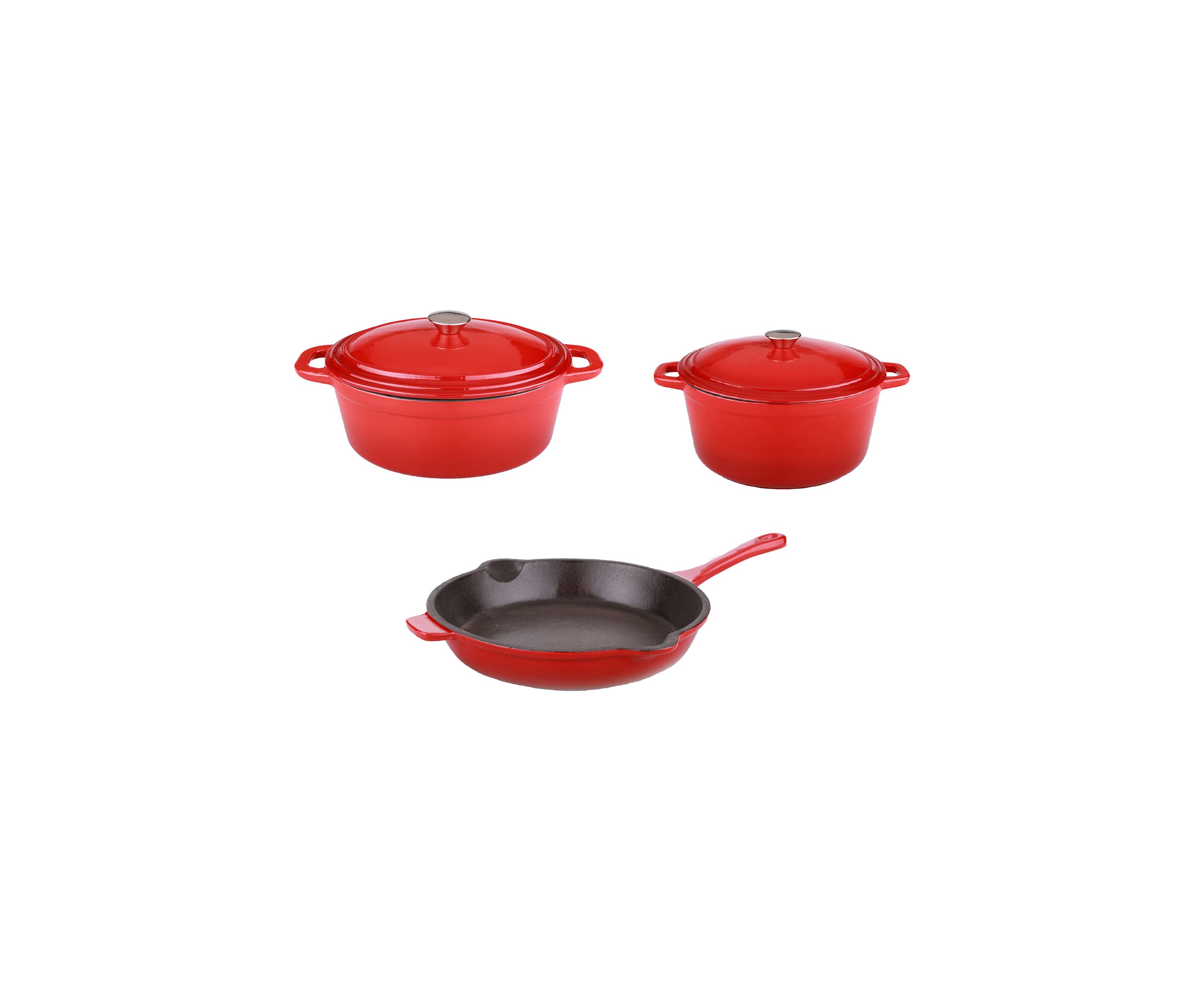 3 Piece Casserole and Stockpot Set