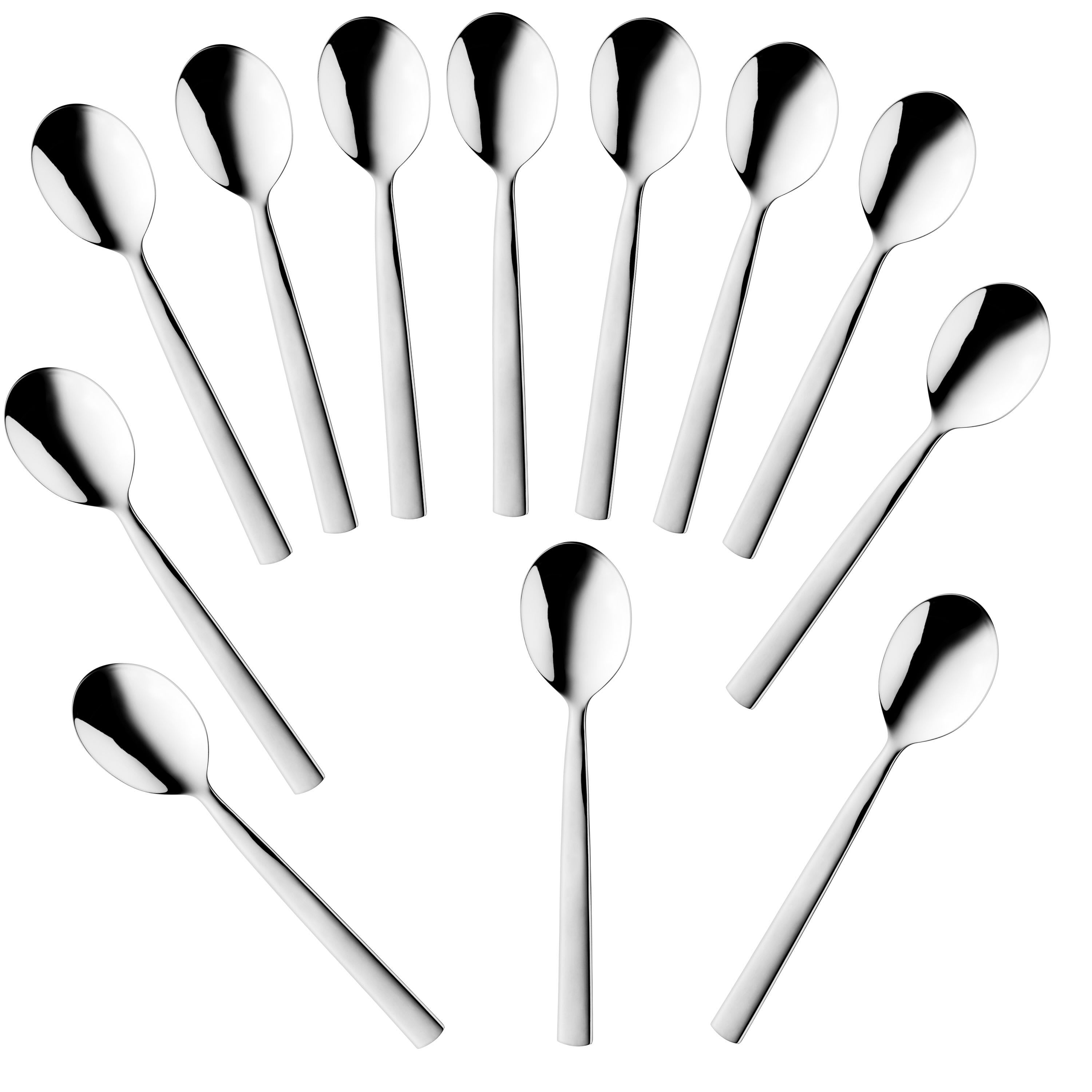 BergHOFF Essentials 12Pc Stainless Steel Soup Spoon Set, Evita