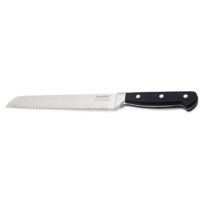BergHOFF Essentials Stainless Steel Bread Knife, 8", Black, 10 Pieces