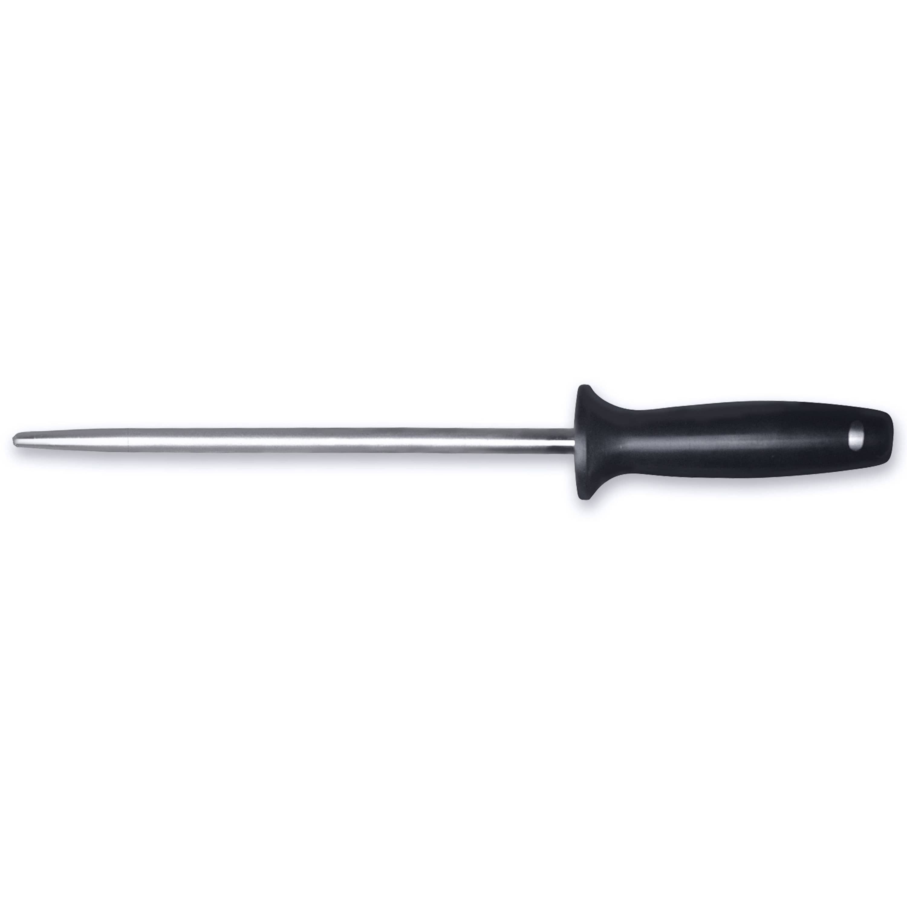 BergHOFF Essentials Stainless Steel Hand-sharpened Blade Sharpener 10" Gourmet Ergonomically Designed POM Contoured Handle Seamless Construction Forged Blade Well Balance