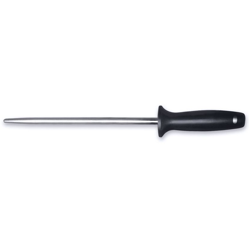 BergHOFF Essentials Stainless Steel Hand-sharpened Blade Sharpener 10" Gourmet Ergonomically Designed POM Contoured Handle Seamless Construction Forged Blade Well Balance
