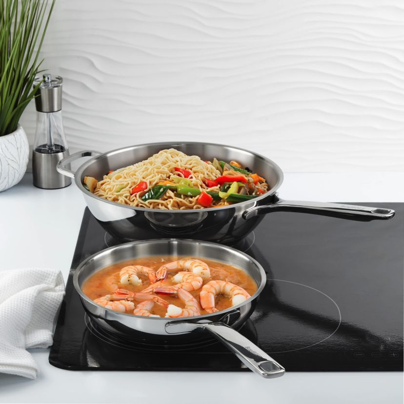 BergHOFF Helix Recycled 18/10 Stainless Steel Frying Pan 9.5"