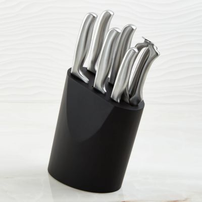 BergHOFF Frame Stainless Steel 8Pc Knife Block Set, Black