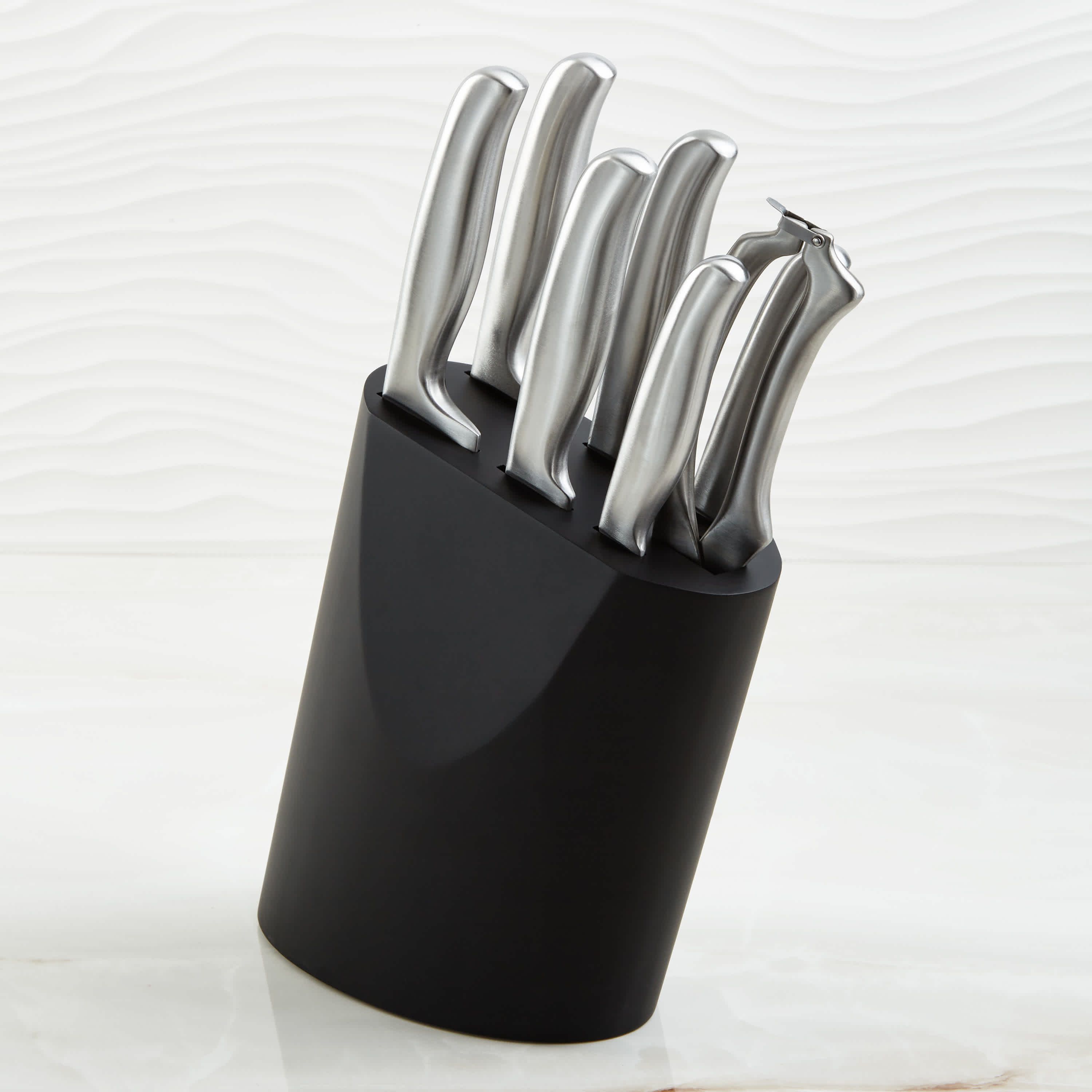 BergHOFF Frame Stainless Steel 8Pc Knife Block Set