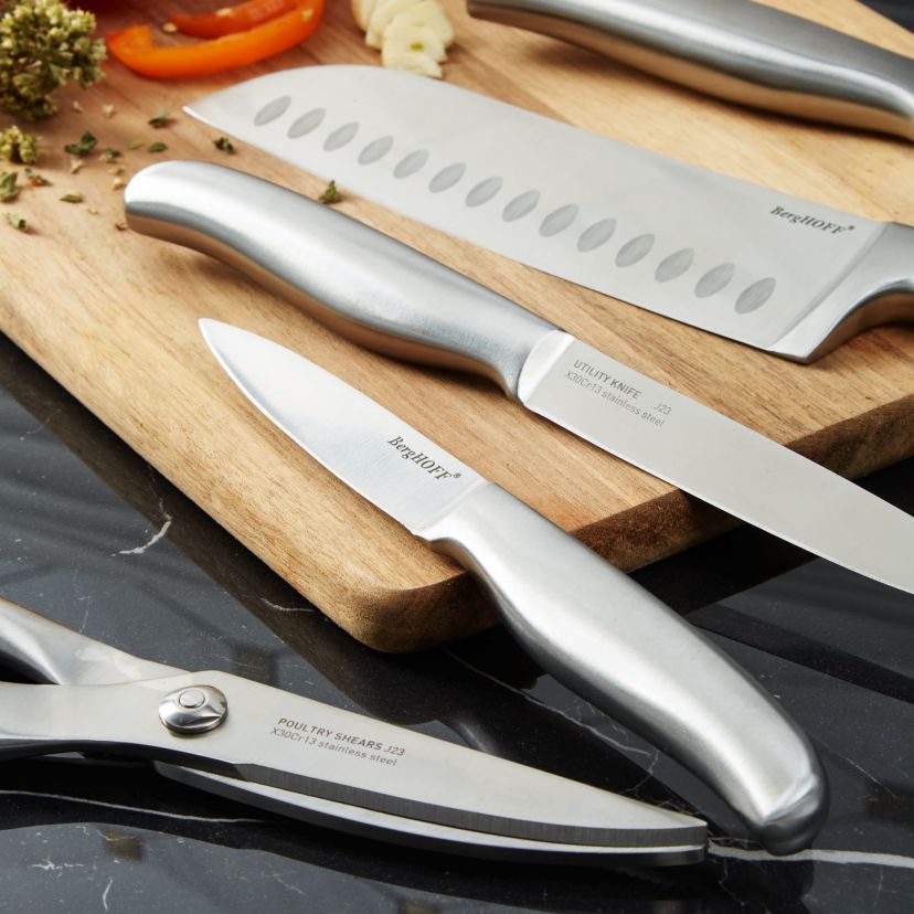 BergHOFF Frame Stainless Steel 8Pc Knife Block Set