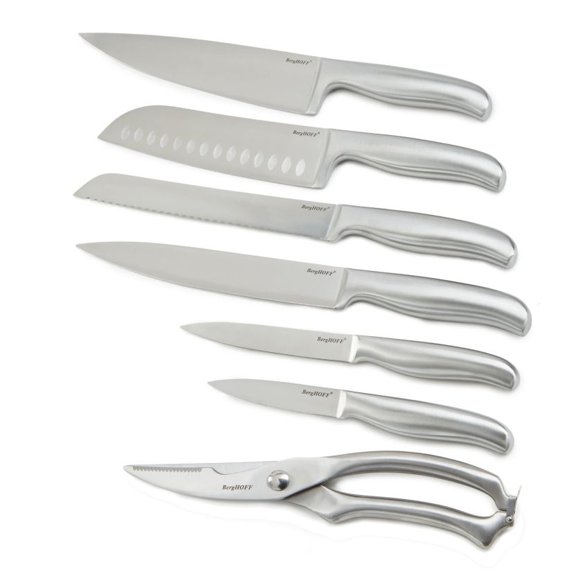 BergHOFF Frame Stainless Steel 8Pc Knife Block Set
