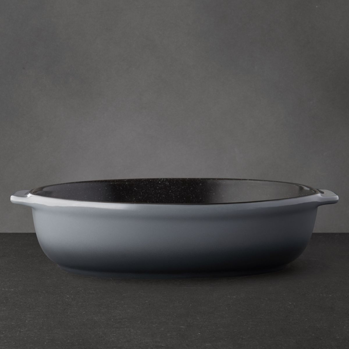 BergHOFF GEM Durable Stone Baking Dish 13.25" x 9.75", 3.2 qt., Black