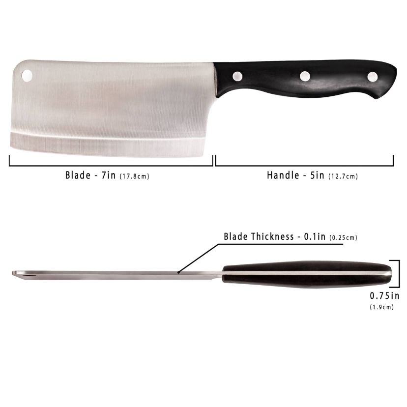 BergHOFF Geminis Stainless Steel Riveted Cleaver 7"