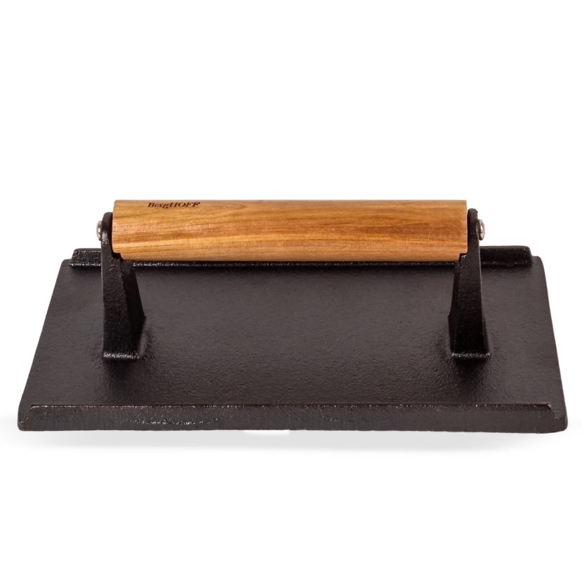 BergHOFF Neo Cast Iron Steak Press 8", Black