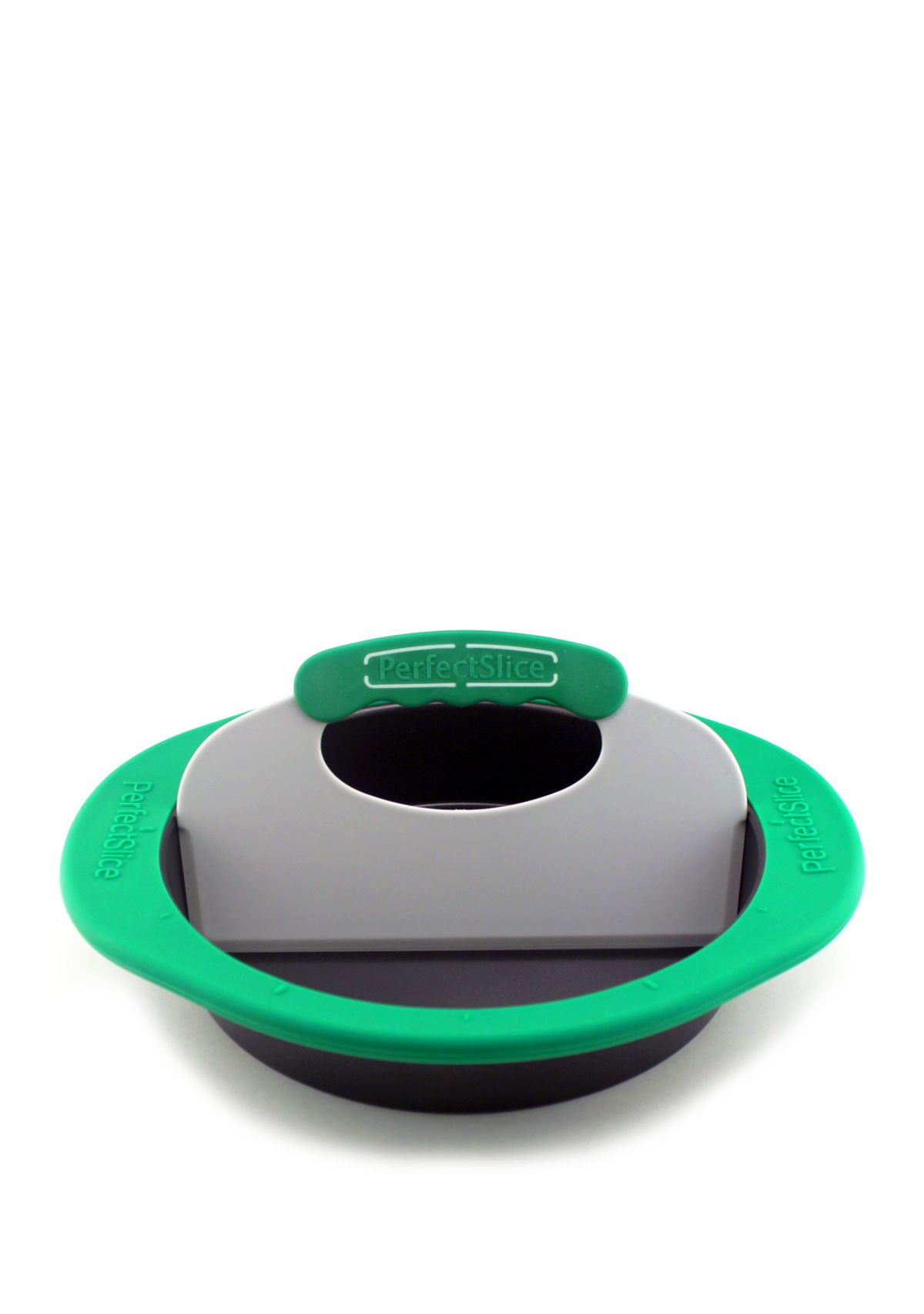 Perfect Slice Round Cake Pan with Silicone Sleeve tool