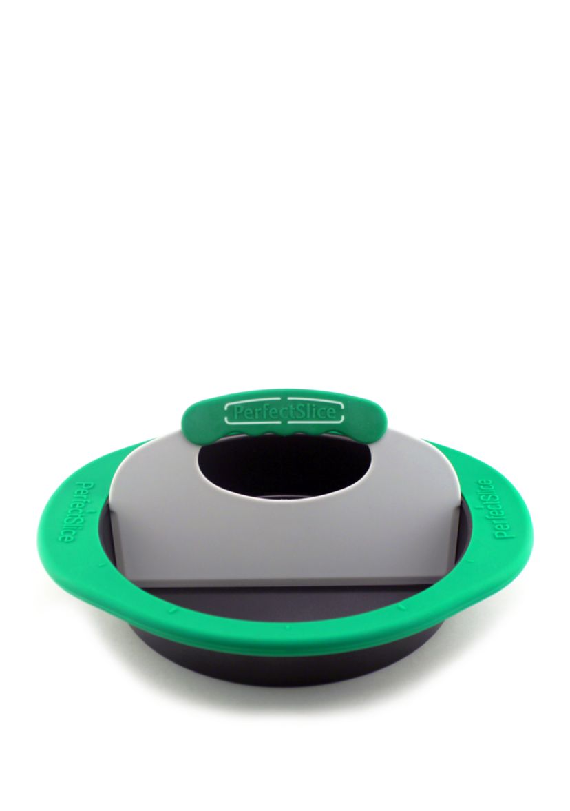 Perfect Slice Round Cake Pan with Silicone Sleeve tool