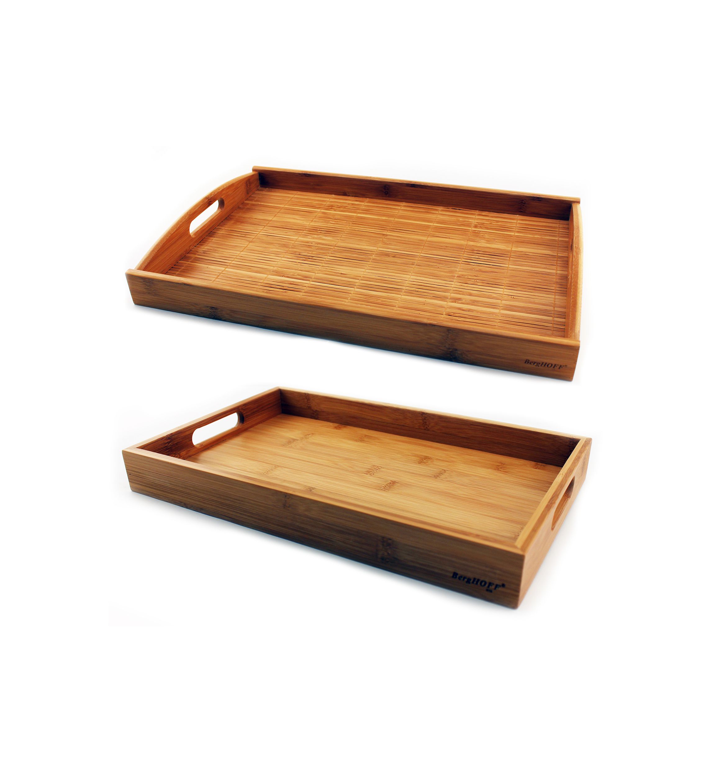 Bamboo Graduated 2-Piece Tray Set