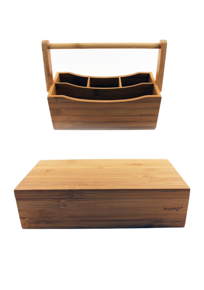 Bamboo Tea Box 2-Piece Set