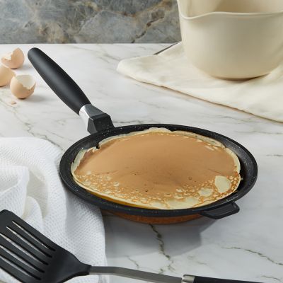 BergHOFF EuroCAST Cast Aluminum Nonstick 10" Pancake Pan, Black, 11 x 14