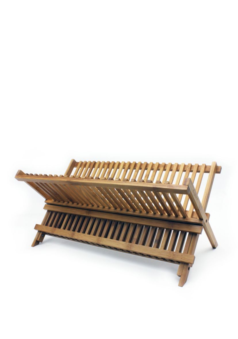 Bamboo Plate Rack