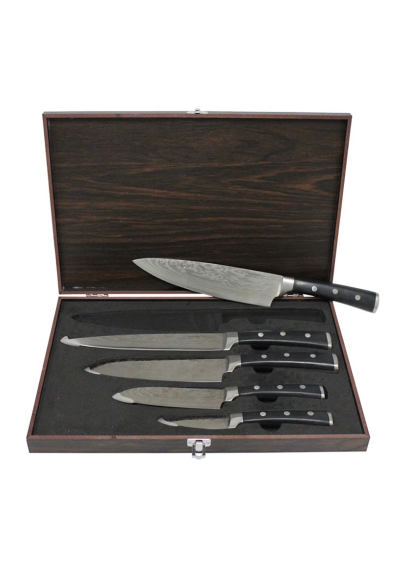 Antigua 7 Piece Cutlery Set with Case and Sharpener 