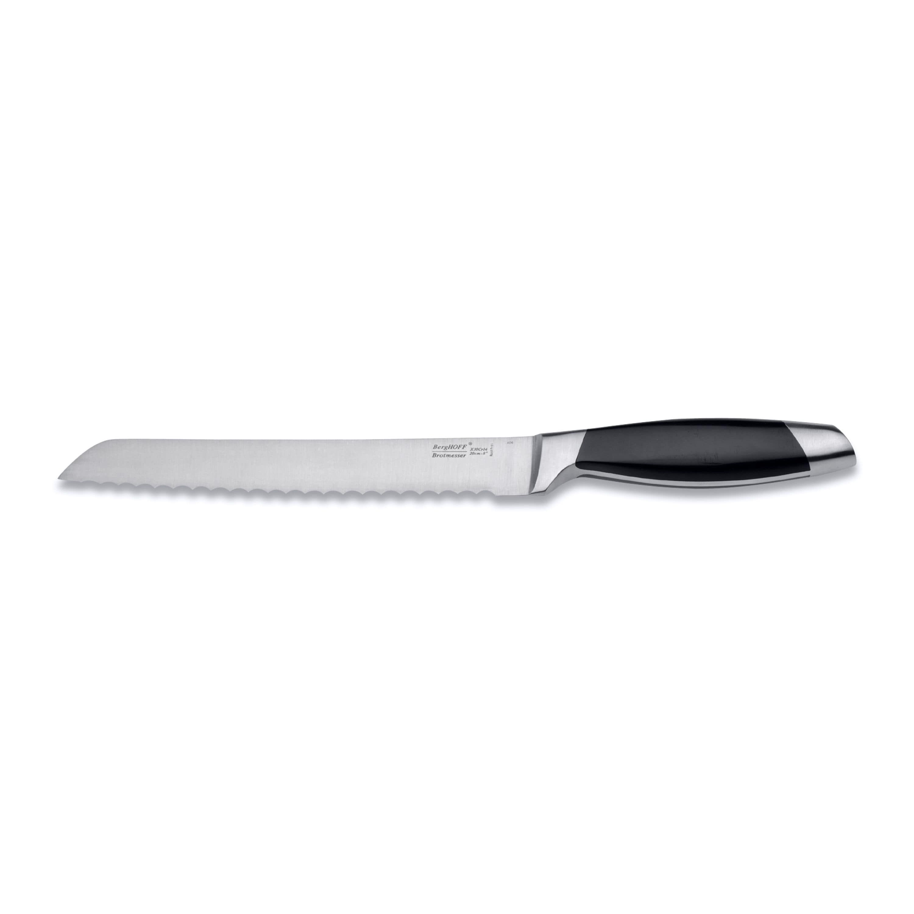 BergHOFF Moon Stainless Steel Bread Knife 8", Serrated Blade
