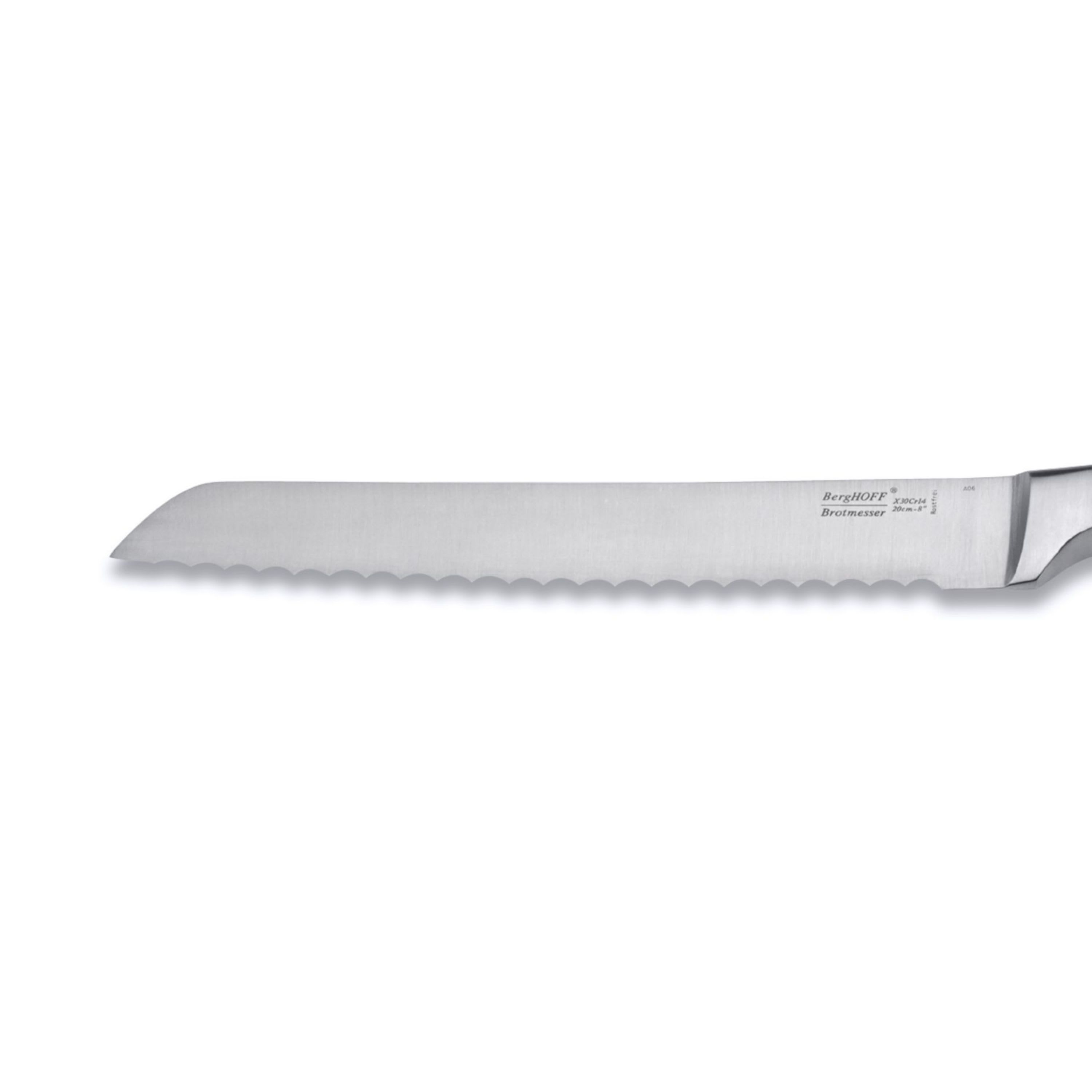 BergHOFF Moon Stainless Steel Bread Knife 8", Serrated Blade