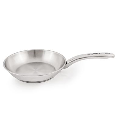 BergHOFF Belly Shape 18/10 Stainless Steel 8" Fry Pan, Silver, 11 x 14