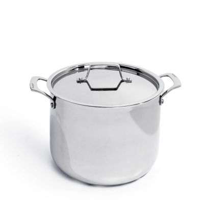 BergHOFF Essentials 18/10 Stainless Steel Stockpot 9.5", 8 Qt, Silver