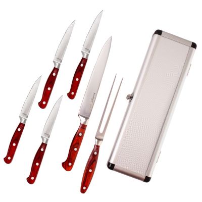 BergHOFF Pakka Wood 3Pc Stainless Steel Carving Set with Case main image 1
