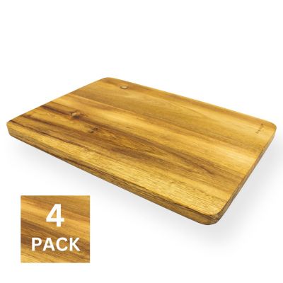 BergHOFF 4pc Acacia Wood Trays, Brown, 10 Pieces