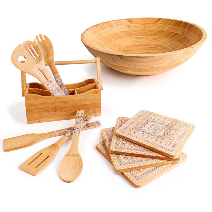 BergHOFF Bamboo 12Pc Kitchen Accessory Set